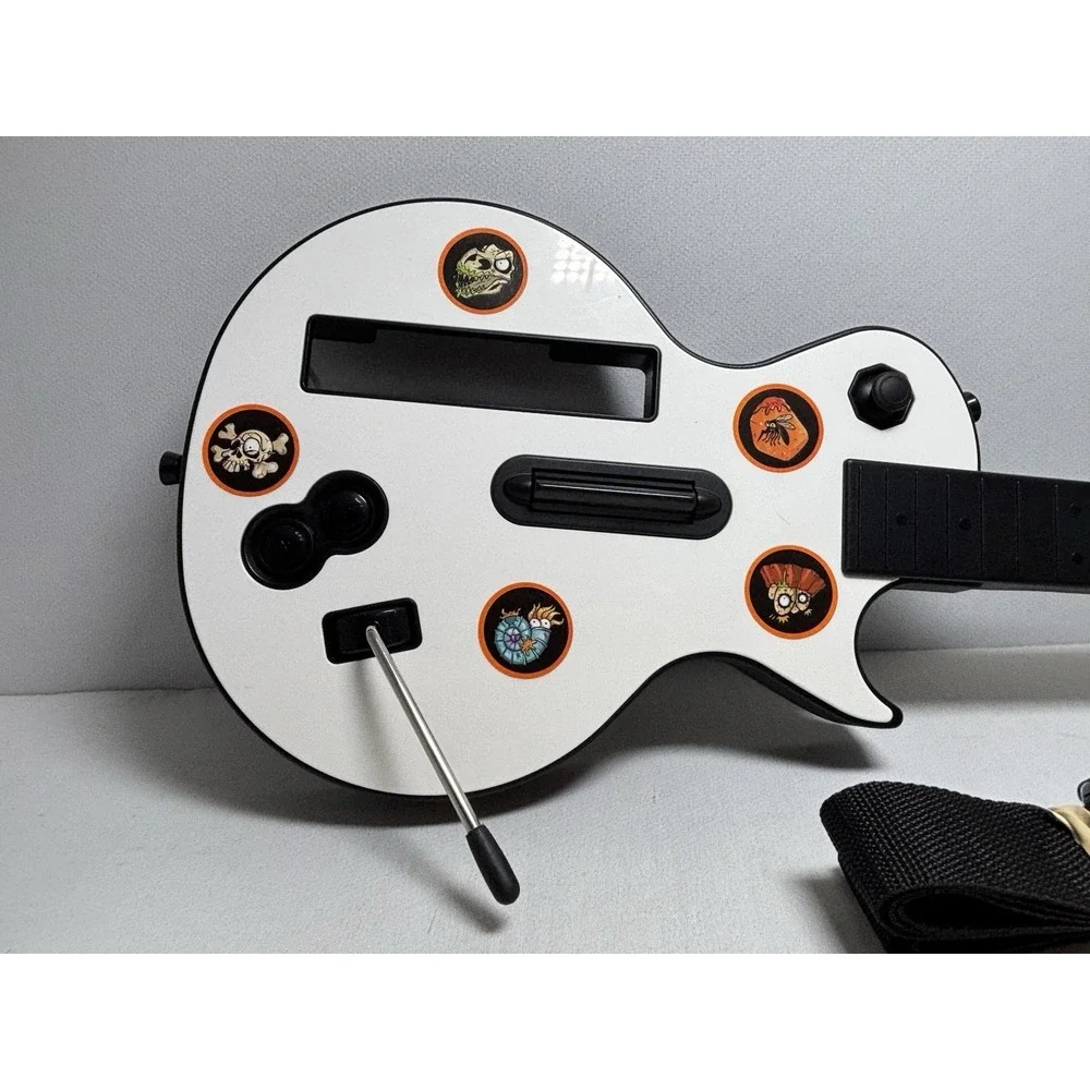Nintendo Wii Guitar Hero Gibson White Les Paul Aerosmith Bundle Tested Working!